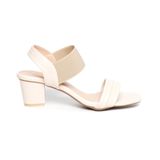 giày sandal nữ cao gót Hanatabi quai ngang mũi vuông hậu thun đế TA bigsize (35-41) mã HNSDG5F1068