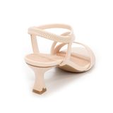 giày sandal nữ cao gót 5cm Hanatabi quai chéo hậu thun đế TA bigszie (35-41) mã HNSDG5F948
