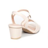 Giày sandal nữ cao gót 5cm Hanatabi quai 1 xếp mũi vuông hậu C đế TA bigsize (35-41) mã HNSDG5F862