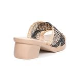 dép nữ đế PU kem siêu nhẹ cao 5cm Hanatabi quai lưới bigsize (35-42) mã HNDE5F1099