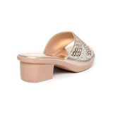 dép nữ đế PU kem siêu nhẹ cao 5cm Hanatabi quai ngang đính đá bigsize (35-42) mã HNDE5F1109