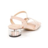 giày Sandal Nữ Cao Gót Mica 3cm Hanatabi Quai 1 Xếp Mũi Vuông Hậu C Đế TA Bigsize (35-41) Mã HNSDG3F329