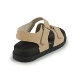 Sandal nữ Hanatabi 2 lớp quai bản ngang may liền đế cao 3cm mã HNSD608 (Size 35 -> 39)