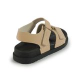 Sandal nữ Hanatabi 2 lớp quai bản ngang may liền đế cao 3cm mã HNSD608 ( Size 35 -> 39)