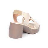 giày sandal nữ đế PU siêu nhẹ cao 7cm Hanatabi quai đan hậu thun (35-39) mã HNSDG7F1041