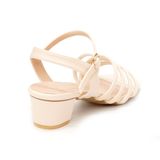 giày sandal nữ cao gót 3cm Hanatabi quai chéo mũi vuông hậu c đế TA bigsize (35-41) mã HNSDG3F887