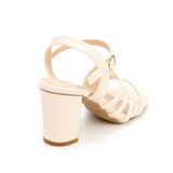 giày sandal nữ cao gót 7cm Hanatabi quai chéo mũi vuông hậu c đế TA bigsize (35-41) mã HNSDG7F888