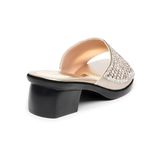 dép nữ đế PU đen siêu nhẹ cao 5cm Hanatabi quai ngang đính đá bigsize (35-42) mã HNDE5F1105