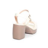 Sandal nữ Hanatabi quai lưới bèo nhún đế Pu siêu nhẹ cao 7cm hậu c mã HNSDG7F1005 (Size 35 -> 39)