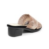 dép nữ đế PU đen siêu nhẹ cao 5cm Hanatabi quai lưới bigsize (35-41) mã HNDE5F1101