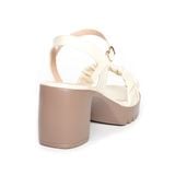 giày sandal nữ đế Pu siêu nhẹ cao 7cm Hanatabi quai bèo nhún hậu c (35-39) mã HNSDG7F989