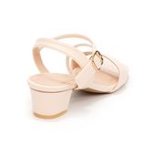 giày sandal nữ cao gót 3cm Hanatabi quai ngang mũi vuông hậu c đế TA bigsize (35-41) mã HNSDG3F895