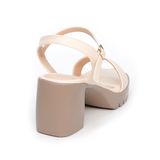 giày sandal nữ đế PU siêu nhẹ cao 7cm Hanatabi quai ngang hậu c (35-39) mã HNSDG7F957