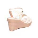 Giày sandal nữ đế xuồng PU siêu nhẹ 7cm Hanatabi quai chéo hậu c (35-39) mã HNSDX7F1136