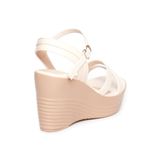 Giày Sandal Nữ Đế Xuồng PU Siêu Nhẹ Cao 9cm Hanatabi Quai Chéo Hậu C (35-39) Mã HNSDX9F1155