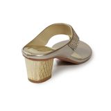 Dép kẹp nữ quai xoàn gót đồng cao 5cm mã HNDEK5F154 ( Size 36 -> 40)