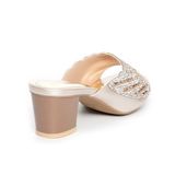 dép nữ cao gót lăn vân gỗ 5cm Hanatabi quai ngang đính đá đế TA cao cấp bigsize (35-41) mã HNDE5F995