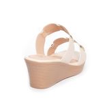 Dép nữ đế xuồng PU siêu nhẹ cao 5cm Hanatabi quai nhị (35-39) mã HNDE6F991