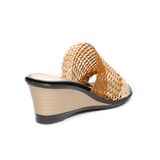 dép nữ đế xuồng PU siêu nhẹ cao 7cm Hanatabi quai lưới (35-39) mã HNDEL7F1104
