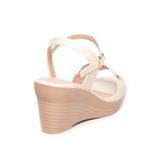 giày sandal nữ đế xuồng Pu siêu nhẹ cao 7cm Hanatabi quai ngang hậu c (35-39) mã HNSDX7F990