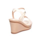 Giày sandal nữ đế xuồng PU siêu nhẹ cao 8cm Hanatabi quai 1 xếp hậu c (35-39) mã HNSDX8F1118
