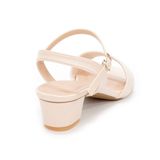 giày sandal nữ cao gót 3cm Hanatabi quai 1 xếp mũi vuông hậu c đế TA bigsize (35-41) mã HNSD3F933