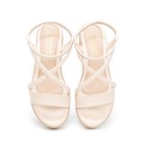 Sandal nữ Hanatabi quai chéo đế xuồng siêu nhẹ cao 5cm hậu thun mã HNSD5F937 (Size 36 -> 40)