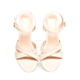 giày sandal nữ cao gót 7cm Hanatabi quai chéo hậu c đế TA cao cấp bigsize (35-41) mã HNSDG7F1009