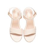 giày sandal nữ đế xuồng PU siêu nhẹ cao 7cm Hanatabi quai 1 xếp hậu c (35-39) mã HNSDX7F1055