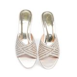 dép nữ cao gót lăn vân gỗ 5cm Hanatabi quai ngang đính đá đế TA cao cấp bigsize (35-41) mã HNDE5F1024