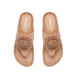 Dép kẹp nữ Hanatabi khoá bông đế xuồng cao 4cm mã HNDEK4F839 (Size 35 -> 39)