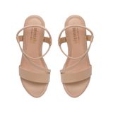 giày sandal nữ đế PU siêu nhẹ cao 9cm Hanatabi quai chéo hậu thun (35-39) mã HNSDX9F837