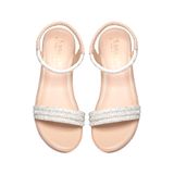 Giày Sandal Nữ Đế PU Siêu Nhẹ Cao 5cm Hanatabi Quai Ngang Hậu Thun (35-40) Mã HNSD5F1172