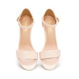 giày sandal nữ cao gót 7cm Hanatabi quai ngang chụp hậu đế TA bigsize (35-41) mã HNSDG7F1063