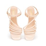 Sandal nữ Hanatabi 4 quai chéo mũi vuông gót 3cm hậu c đế TA cao cấp chống trơn trượt mã HNSDG3F887 (Size 35 -> 41)