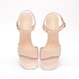 giày sandal nữ cao gót mika 5cm Hanatabi quai xếp mũi vuông đế TA bigsize (35-41) mã HNSDG5F863