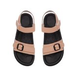 Sandal nữ Hanatabi 2 lớp quai bản ngang có khóa may liền đế cao 3cm mã HNSD607 (Size 35 -> 39)