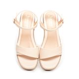 Giày Sandal Nữ Đế PU Siêu Nhẹ Cao 7cm Hanatabi Quai Xếp Hậu C (35-39) Mã HNSDG7F966