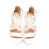 giày sandal nữ cao gót 5cm Hanatabi quai đan khóa kéo đế TA cao cấp bigsize (35-41) mã HNSDK5F1081