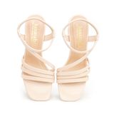 Giày Sandal Nữ Cao Gót 5cm Hanatabi Quai Ngang Mũi Vuông Hậu Thun Đế TA Bigsize (35-41) Mã HNSDT5F854
