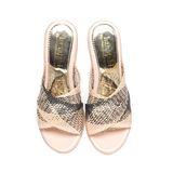 Dép nữ đế xuồng PU siêu nhẹ cao 9cm Hanatabi quai lưới (35-39) mã HNDEL9F1159