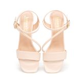 giày sandal nữ cao gót 5cm Hanatabi quai ngang mũi vuông hậu c đế TA bigsize (35-41) mã HNSDG5F896