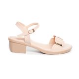 giày sandal nữ đế PU kem siêu nhẹ cao 5cm Hanatabi quai ngang hậu c bigsize (35-42) mã HNSDG5F1003