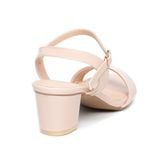 giày sandal nữ cao gót 5cm Hanatabi quai ngang mũi vuông hậu c đế TA bigsize (35-41) mã HNSDG5F1087