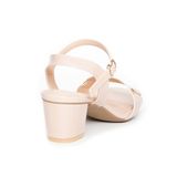 giày sandal nữ cao gót 5cm Hanatabi quai ngang mũi vuông hậu c đế TA bigsize (35-41) mã HNSDG5F998