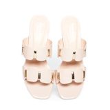 dép nữ cao gót 5cm Hanatabi quai nhị mũi vuông đế TA cao cấp bigsize (35-41) mã HNDE5F1006