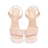 Giày sandal nữ cao gót 5cm Hanatabi quai 1 xếp mũi vuông hậu C đế TA bigsize (35-41) mã HNSDG5F862