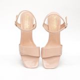 giày sandal nữ cao gót mika 5cm Hanatabi quai 1 xếp mũi vuông đế TA bigsize (35-41) mã HNSDG5F867