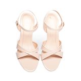 giày sandal nữ cao gót 5cm Hanatabi quai chéo hậu c đế TA cao cấp bigsize (35-41) mã HNSDG5F1008