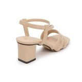 Giày Sandal Nữ Cao Gót 5cm Hanatabi Quai Ngang Mũi Vuông Hậu Thun Đế TA Bigsize (35-41) Mã HNSDT5F854